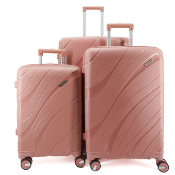 WAVE. SET DI 3 VALIGIE S+M+L "PINK"