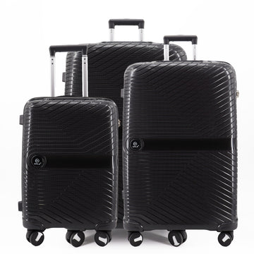 SOLID. SET DI 3 VALIGIE S+M+L "BLACK"