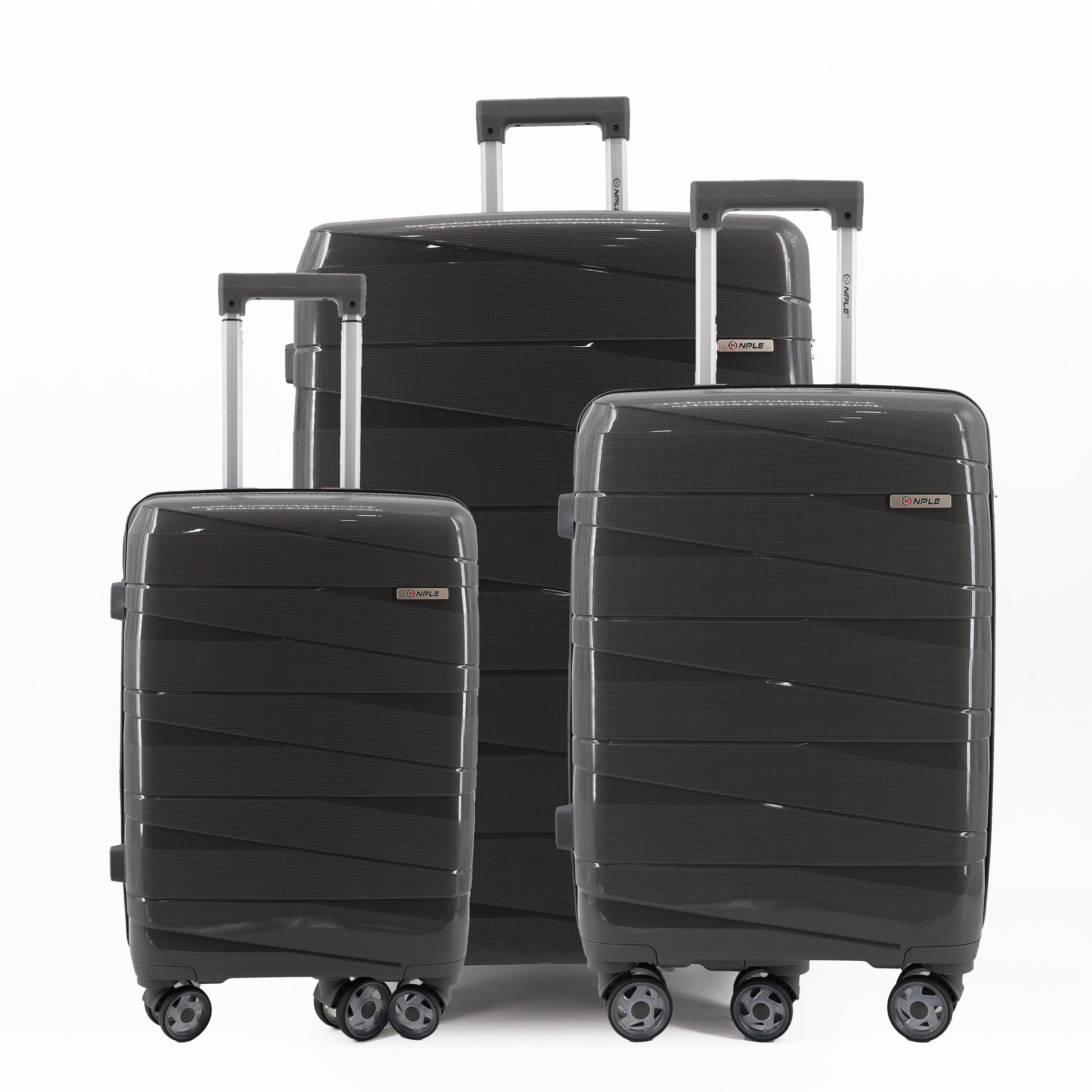 STRONG.SET DI 3 VALIGIE S+M+L "DARK GREY"