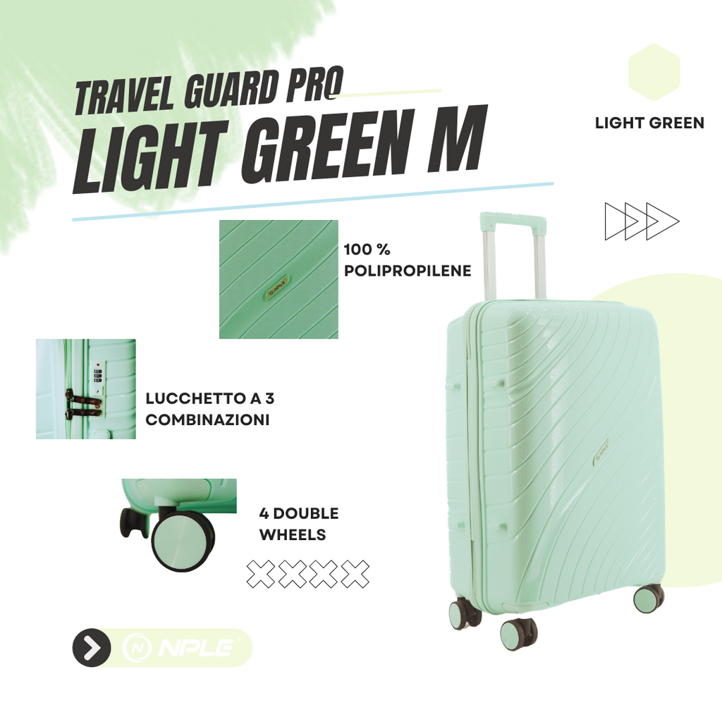 FAMILY. TROLLEY DA STIVA M " LIGHT GREEN"