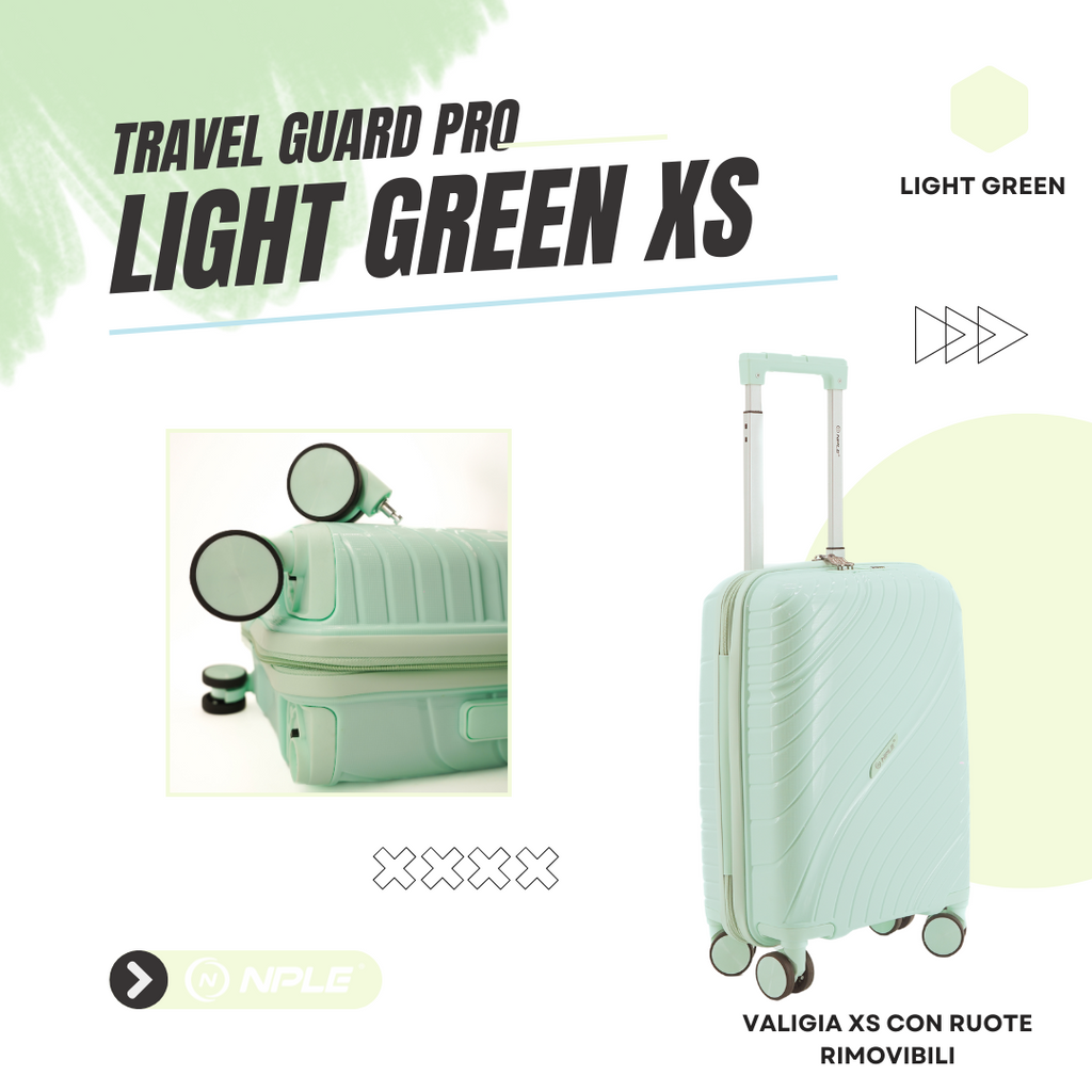 FAMILY. BAGAGLIO A MANO XS " LIGHT GREEN"