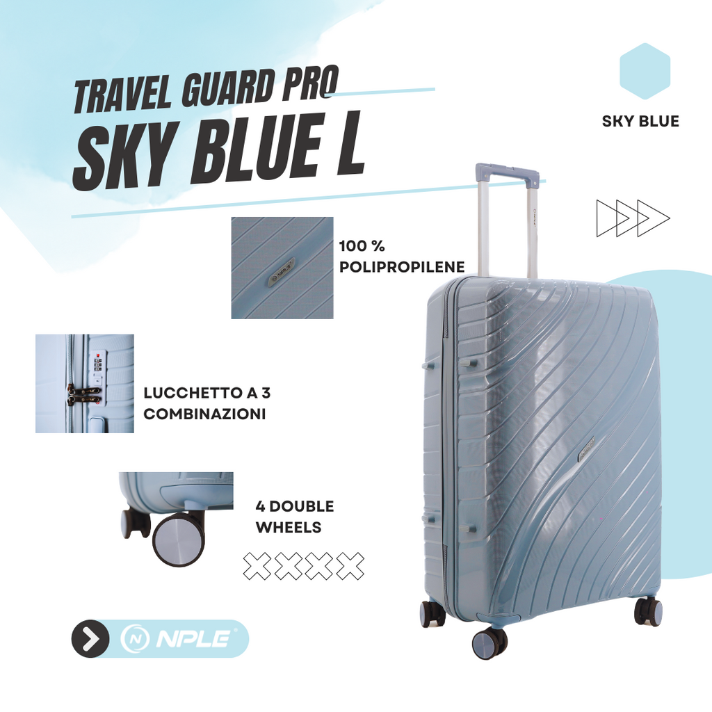 FAMILY. TROLLEY DA STIVA L " SKY BLUE"