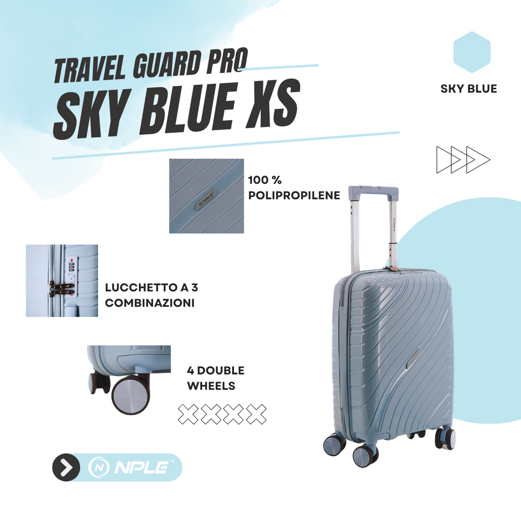 FAMILY. BAGAGLIO A MANO XS " SKY BLUE "