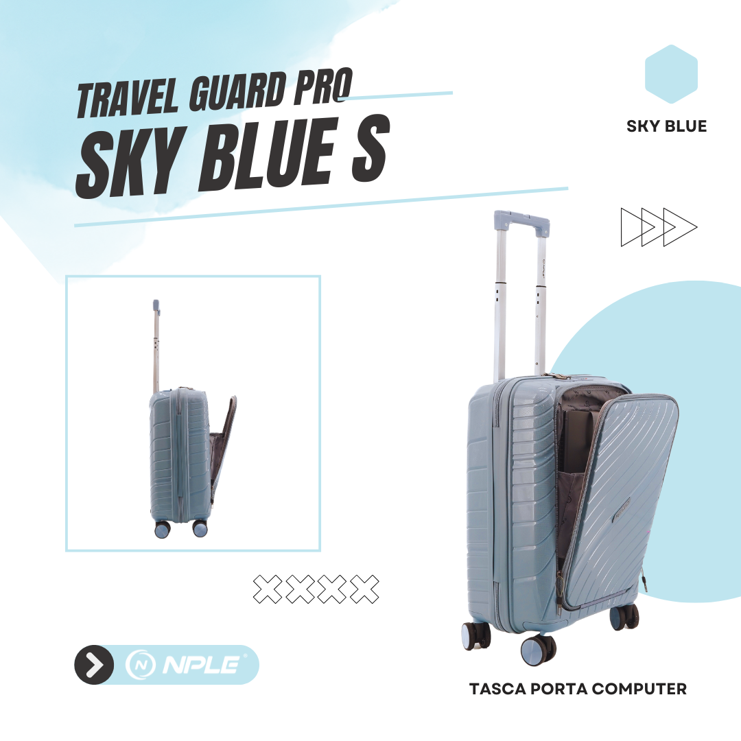 FAMILY. BAGAGLIO A MANO S " SKY BLUE " PORTA PC