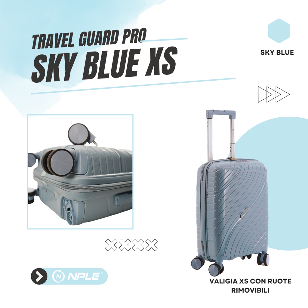 FAMILY. BAGAGLIO A MANO XS " SKY BLUE "