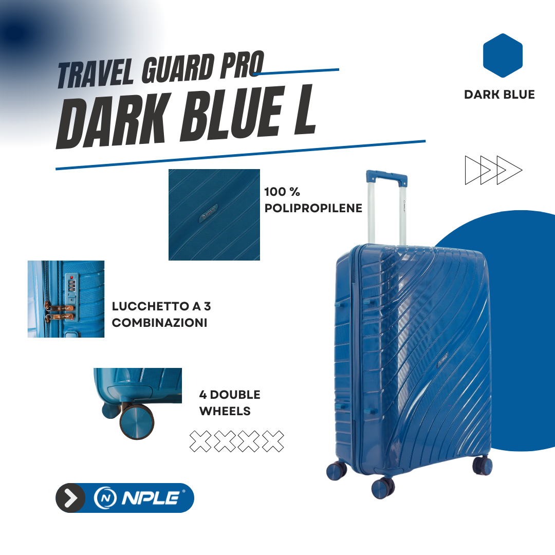 FAMILY. TROLLEY DA STIVA L " DARK BLUE"