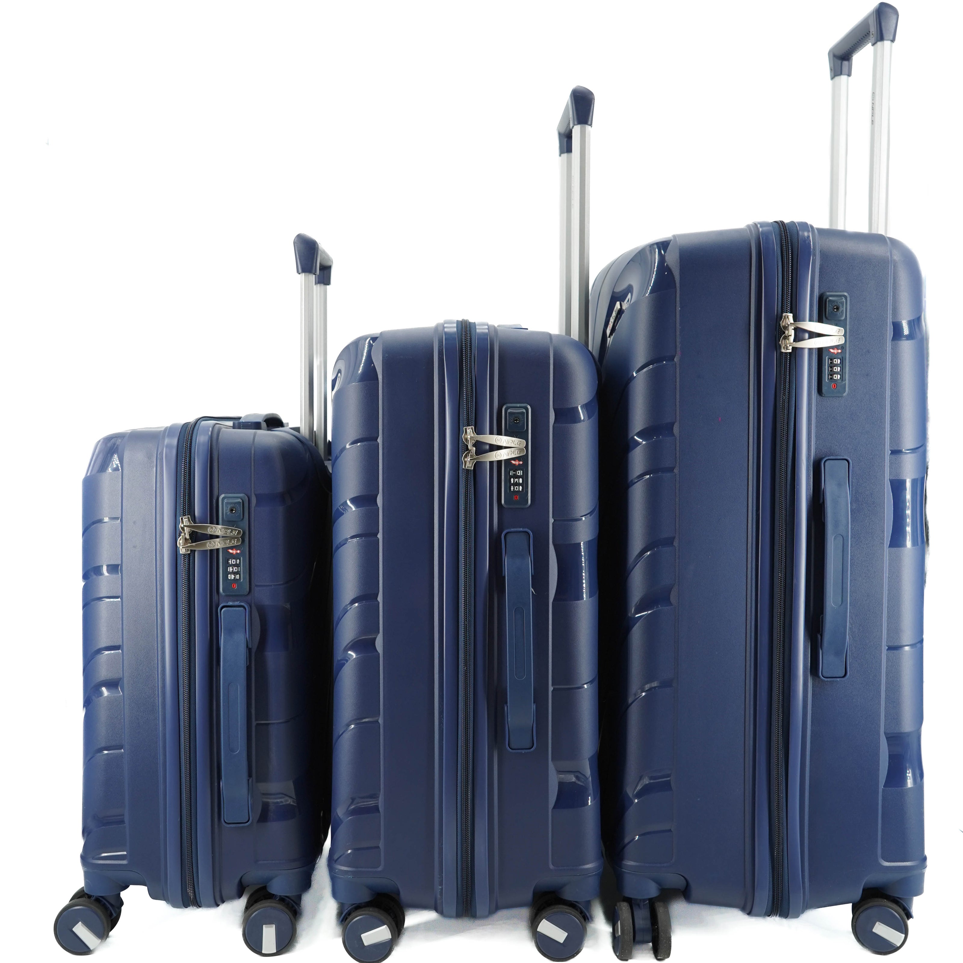 SET OF 3 SUITCASES S,M,L BLUE