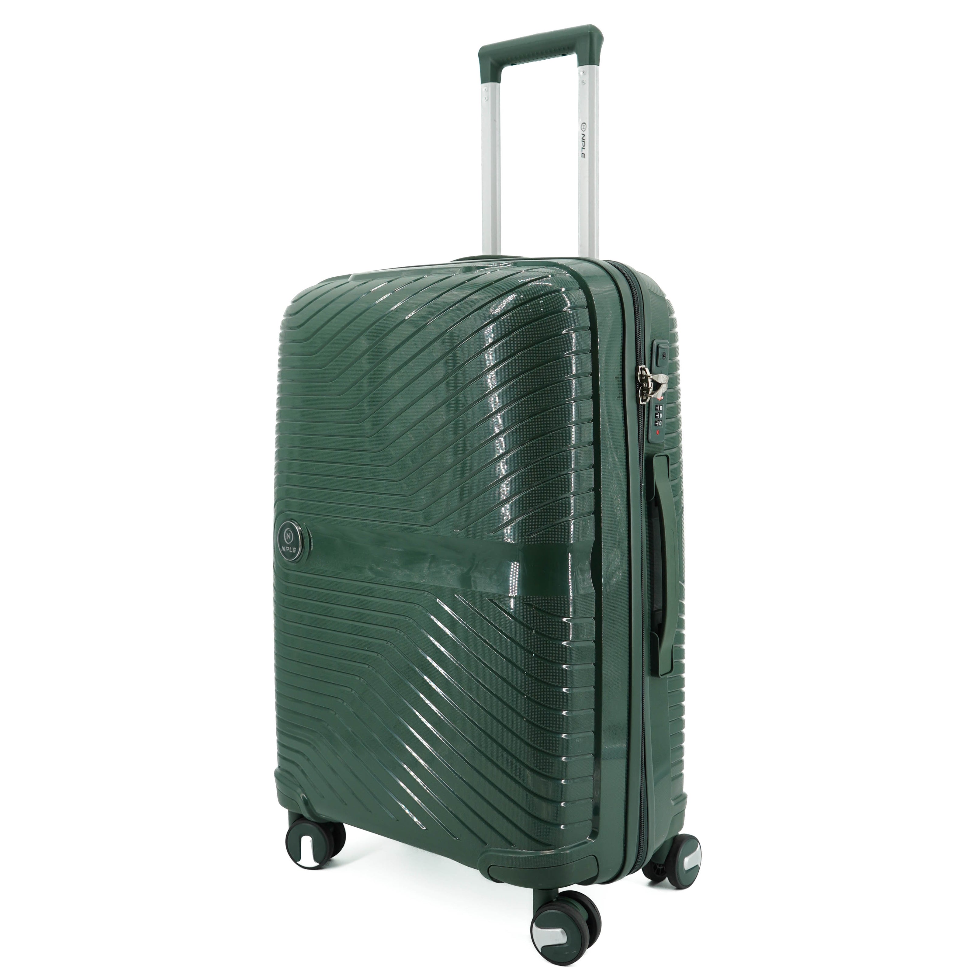SET OF 2 SUITCASES S+M GREEN