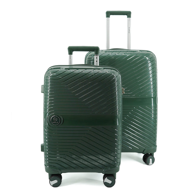SET OF 2 SUITCASES S+M GREEN