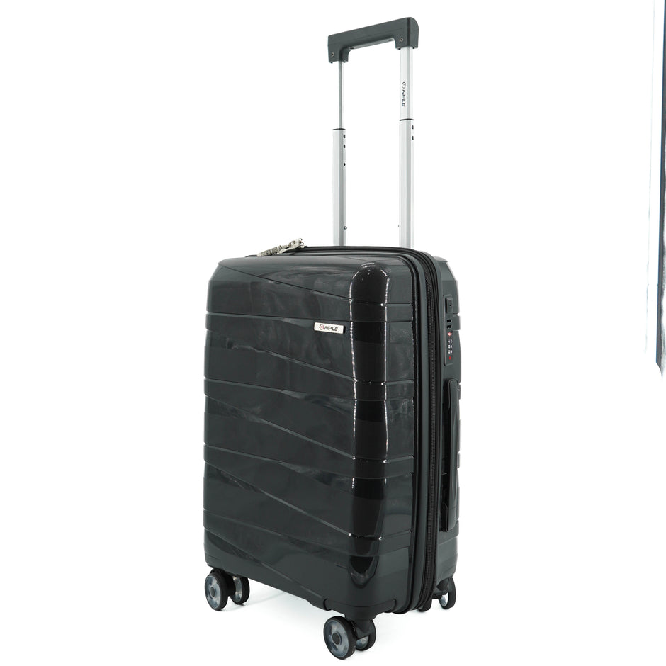 SET OF 2 SUITCASES S+M BLACK