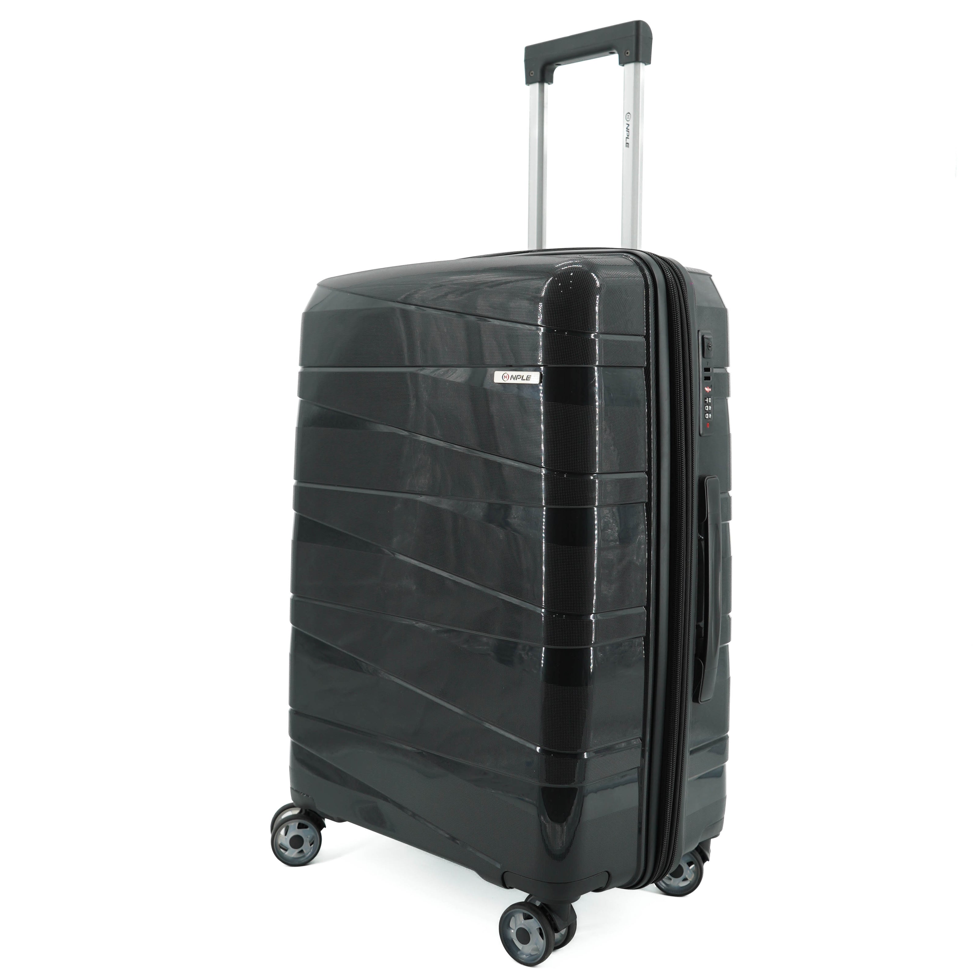 SET OF 2 SUITCASES S+M BLACK