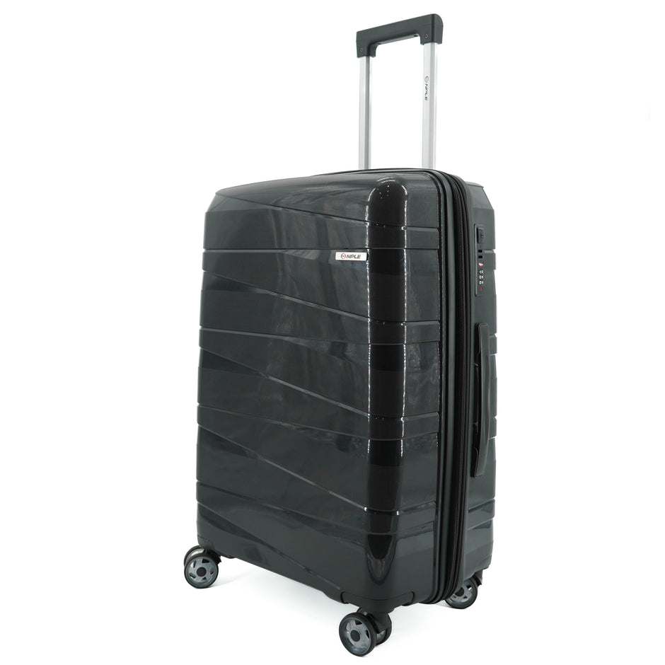 SET OF 2 SUITCASES S+M BLACK