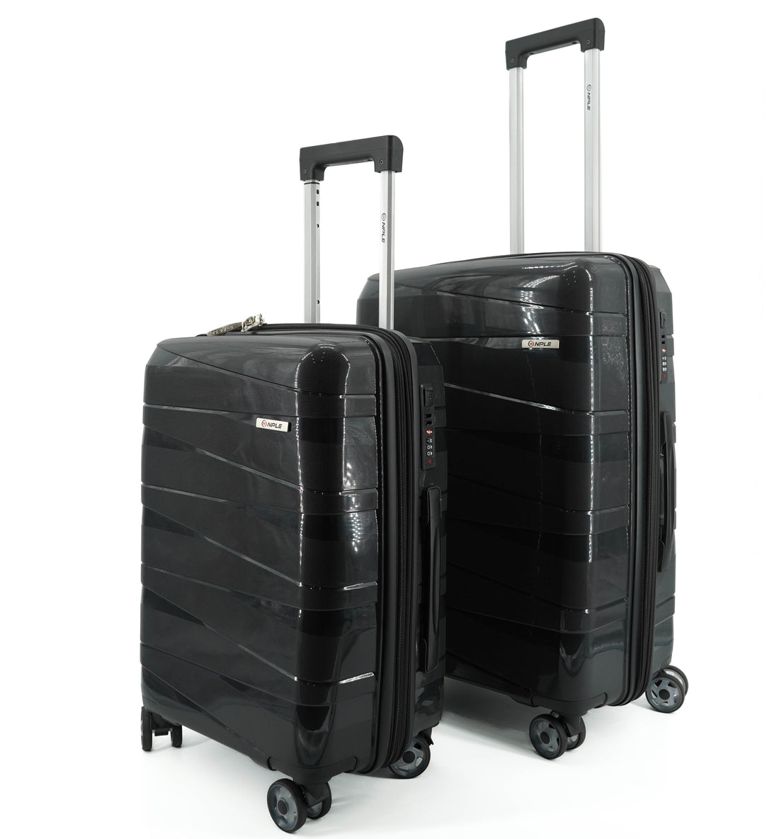STRONG. SET DI  2 VALIGIE S+M "BLACK"