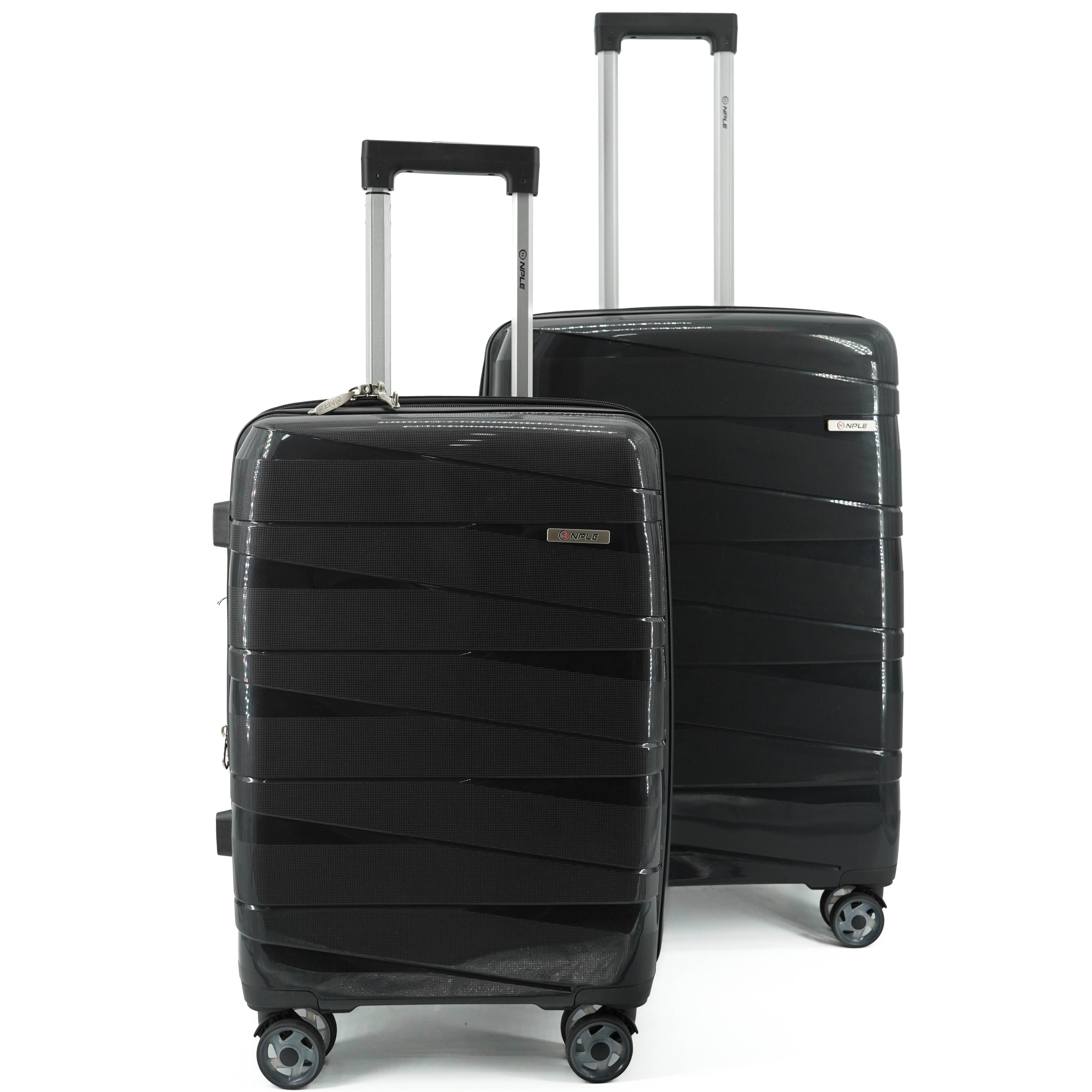 SET OF 2 SUITCASES S+M BLACK