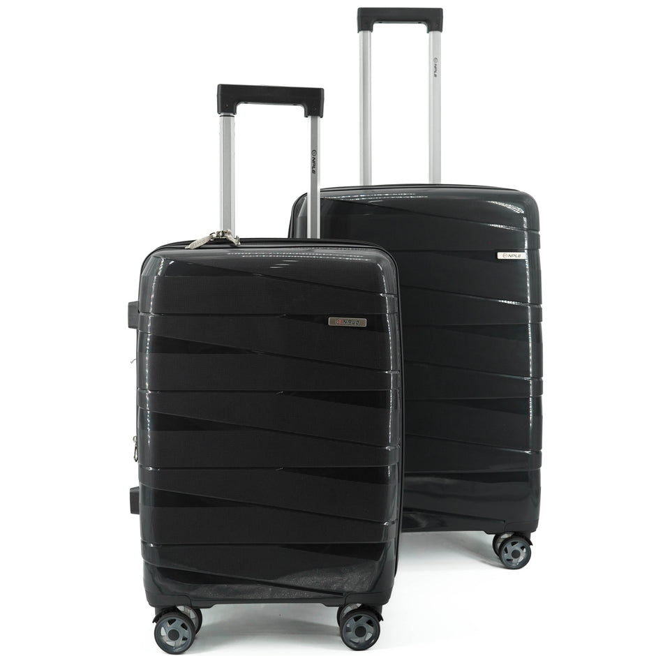 SET OF 2 SUITCASES S+M BLACK