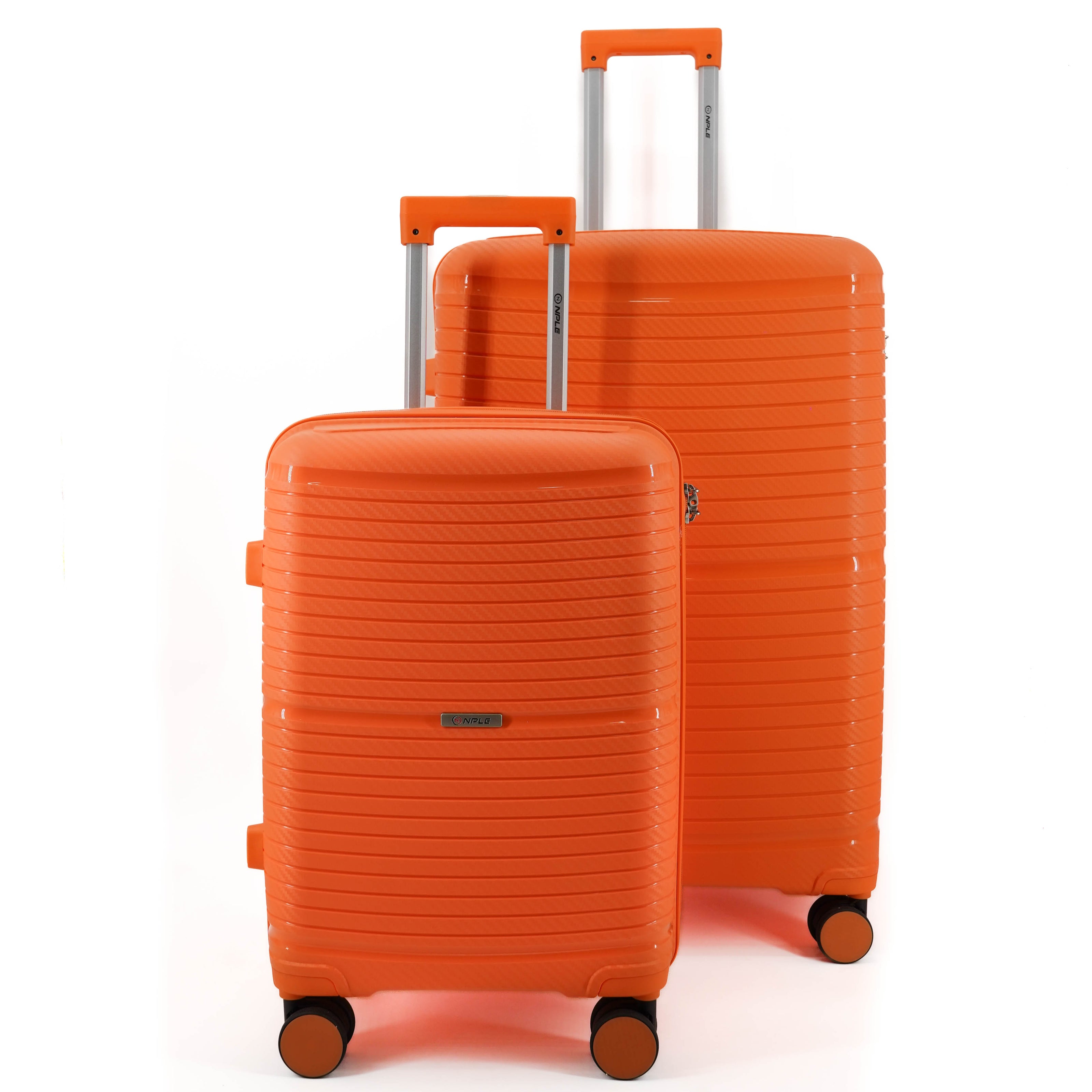 SET OF 2 S+L ORANGE SUITCASES
