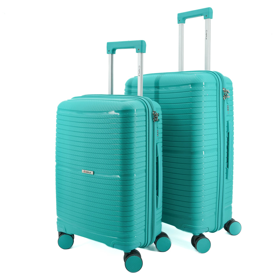 SET OF 2 SUITCASES S+M TURQUOISE