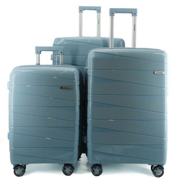 SET OF 3 SUITCASES S,M,L BLUE