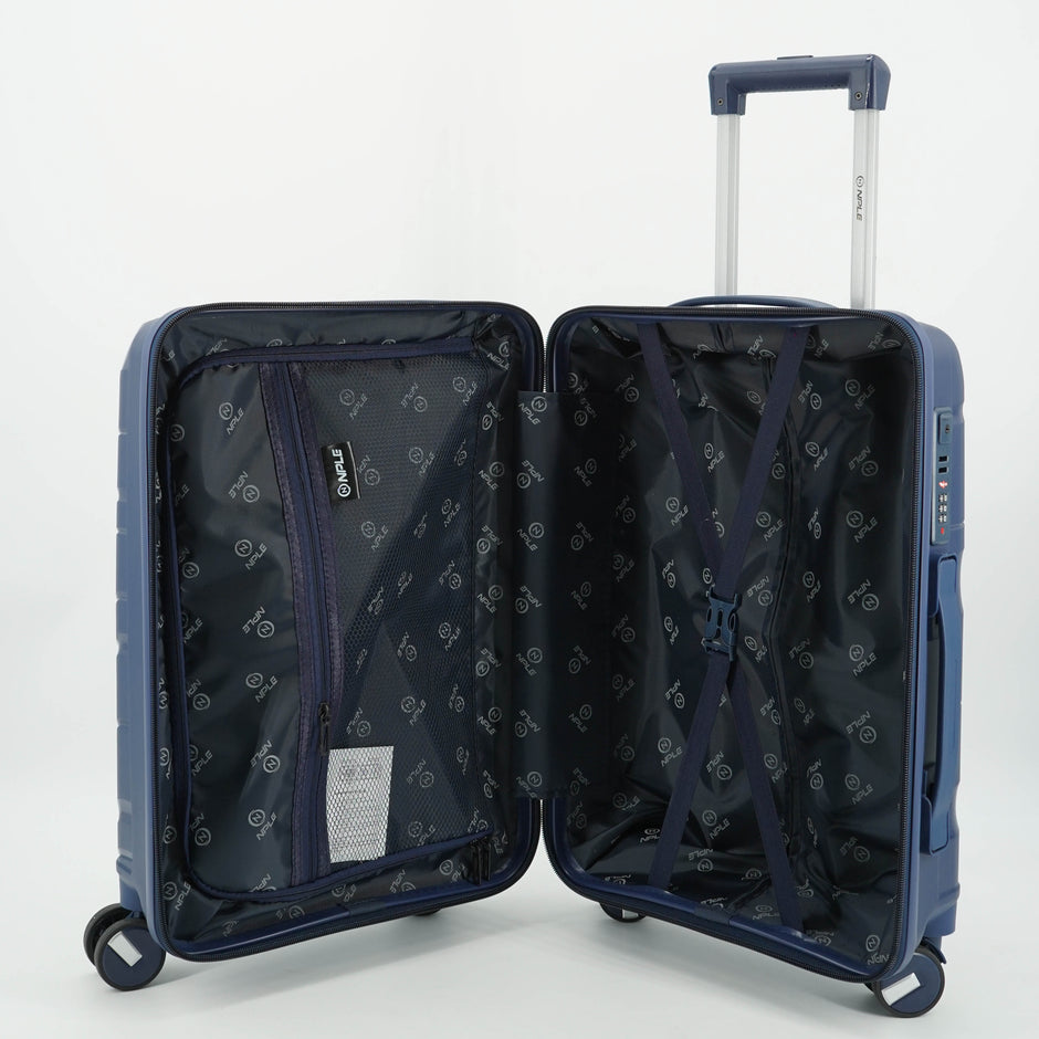 SET OF 3 SUITCASES S,M,L BLUE
