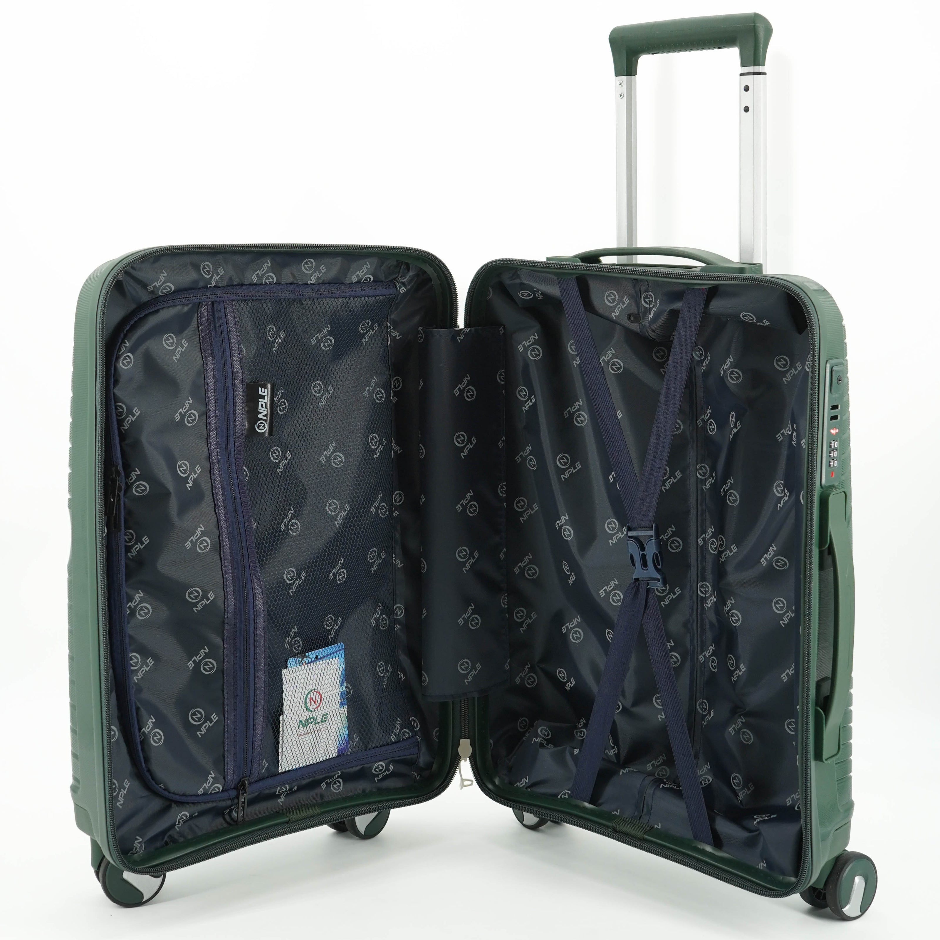 SET OF 2 SUITCASES S+M GREEN