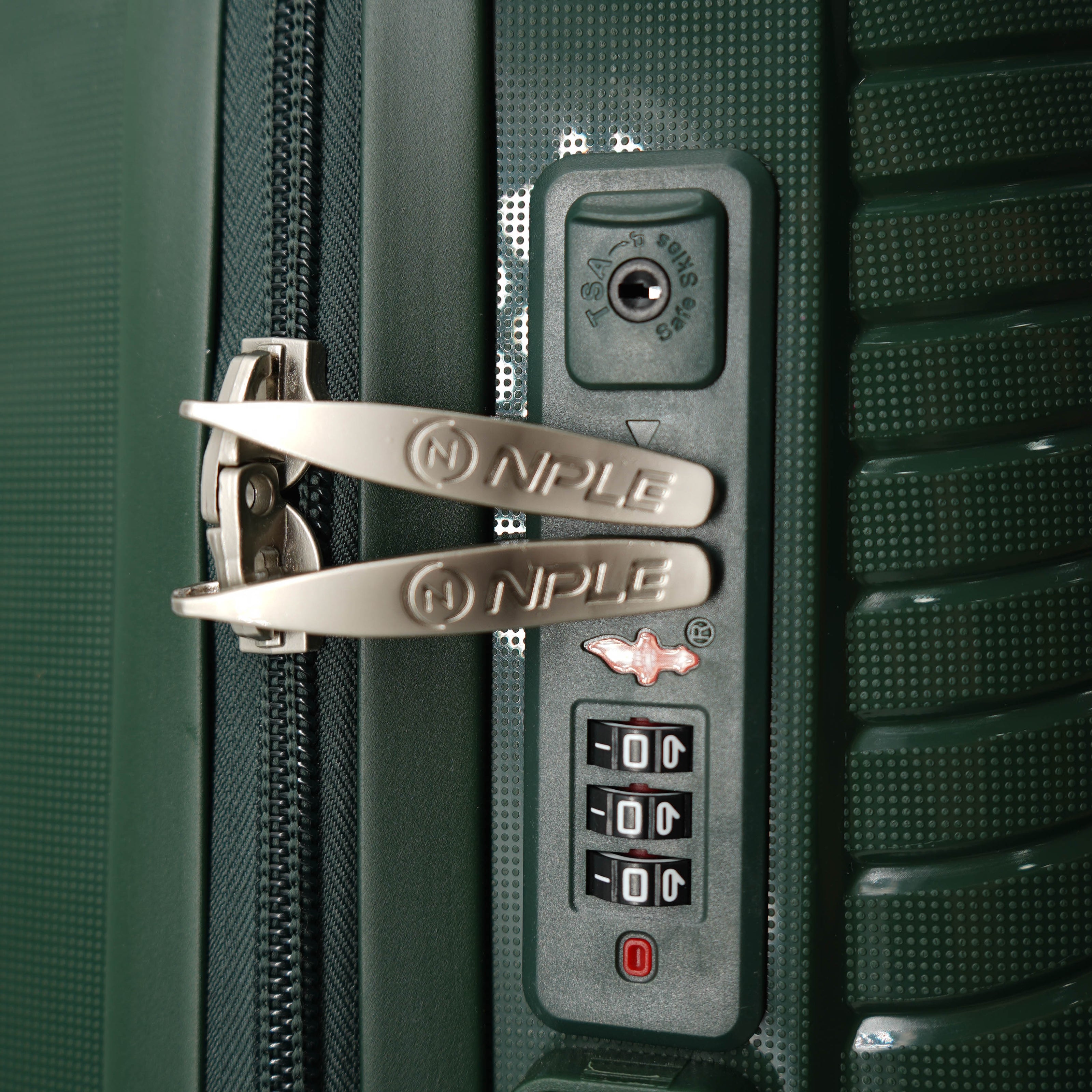 SET OF 2 SUITCASES S+M GREEN