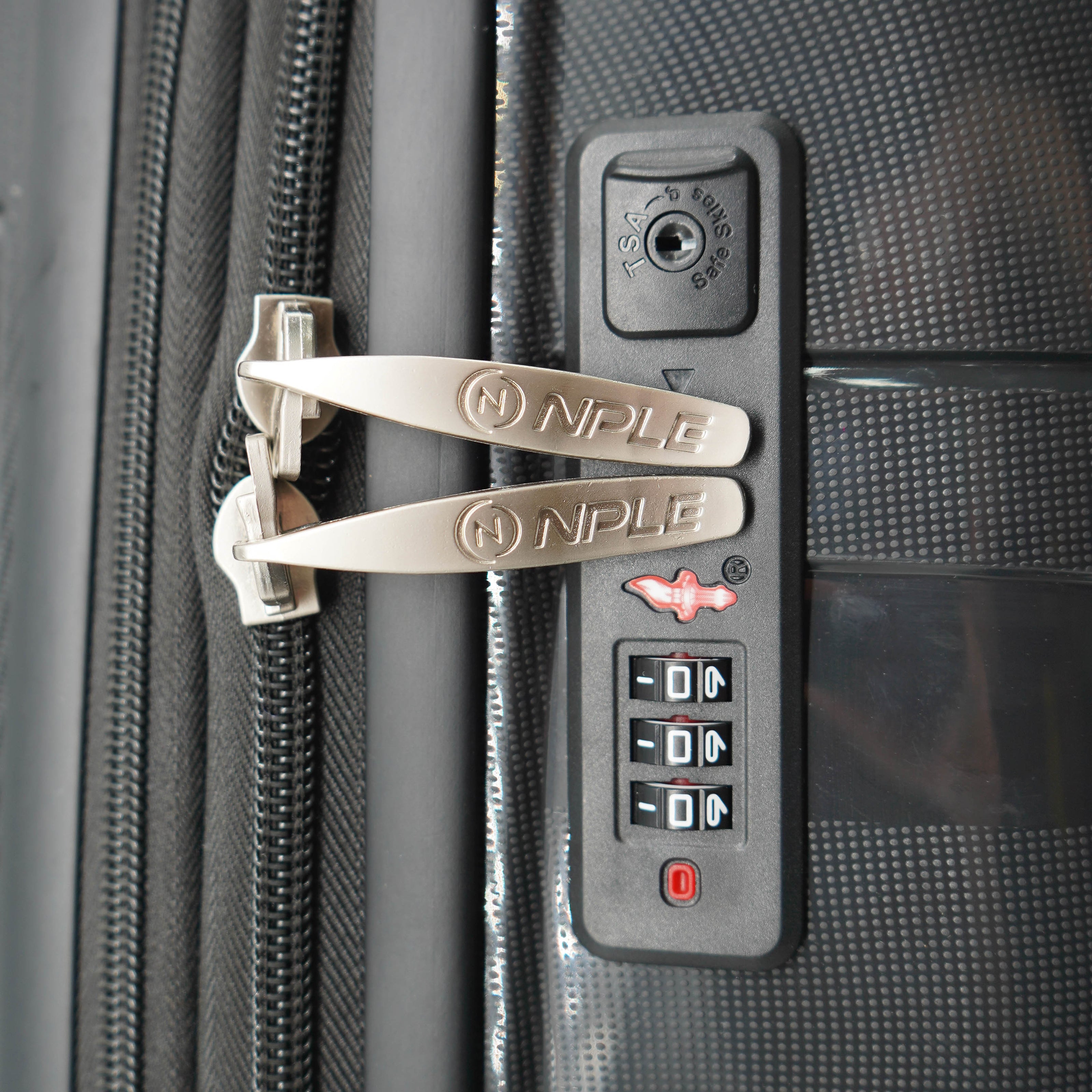 BLACK L CHECK-IN SUITCASE