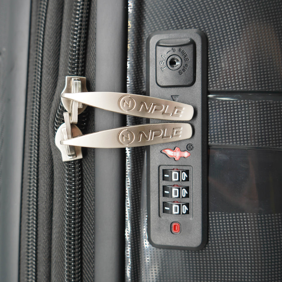 BLACK L CHECK-IN SUITCASE