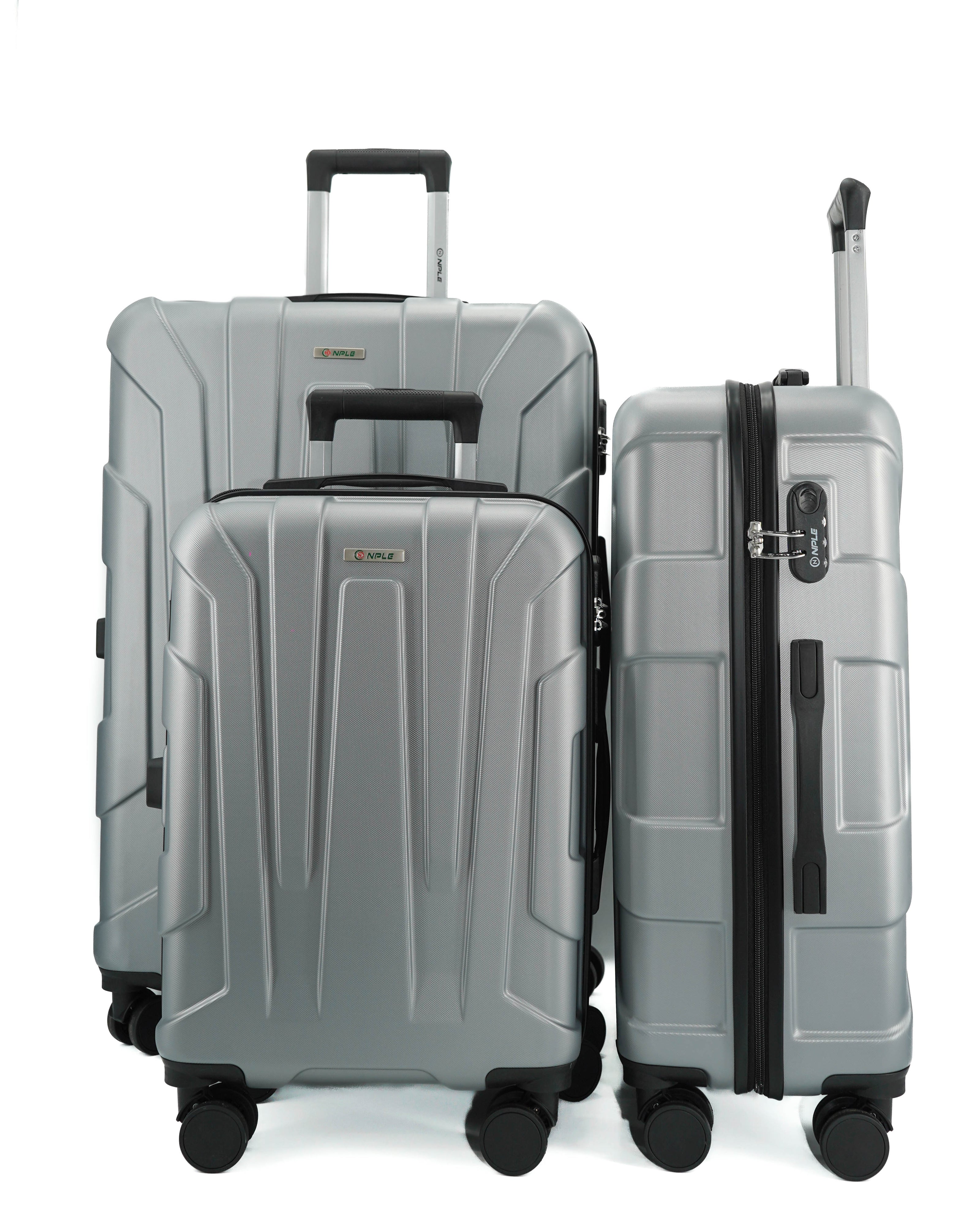 SMART BLACK LUGGAGE SET S+M+L