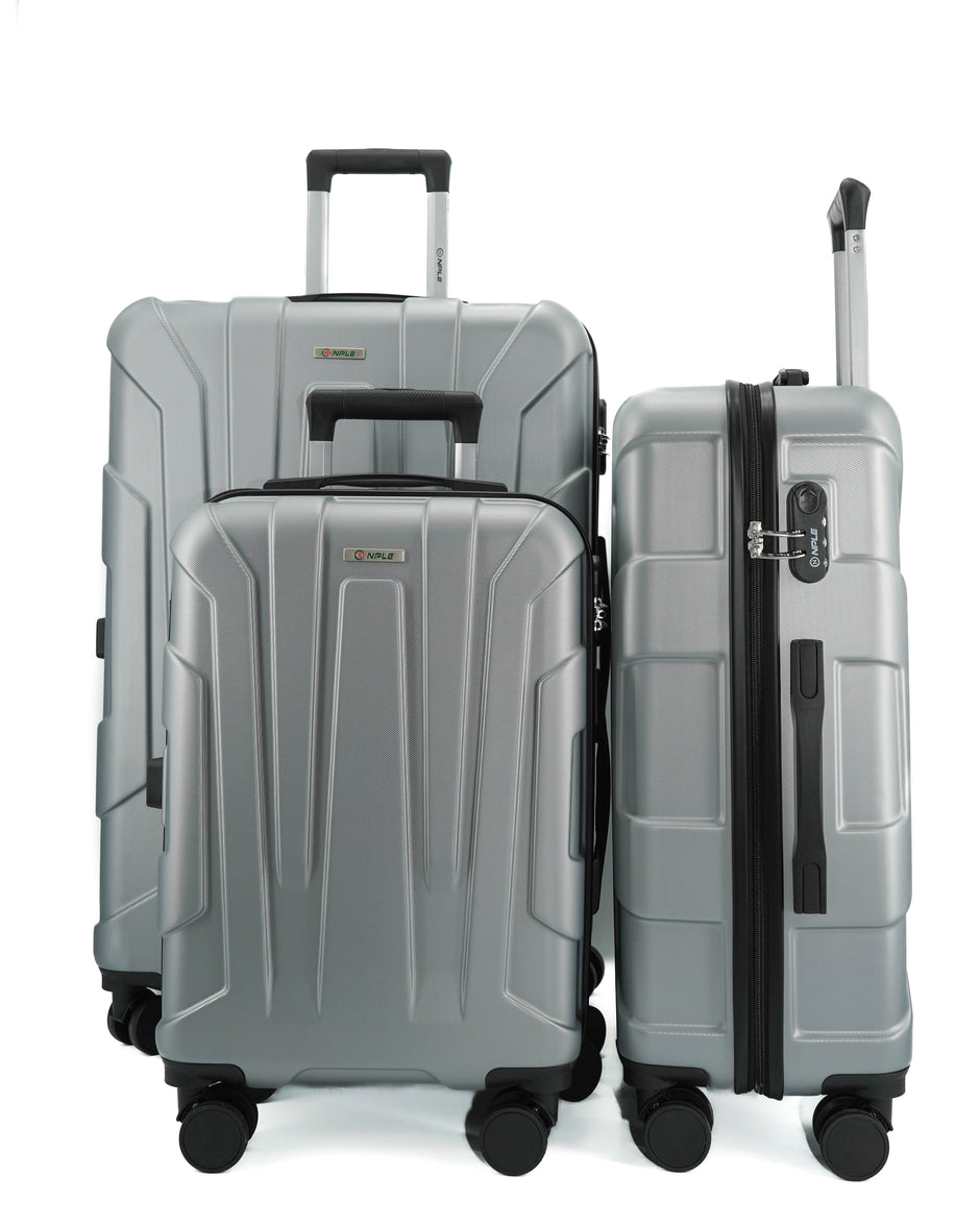 SMART BLACK LUGGAGE SET S+M+L