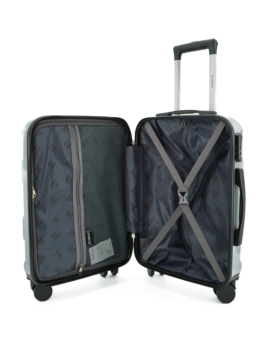 SMART BLACK LUGGAGE SET S+M+L