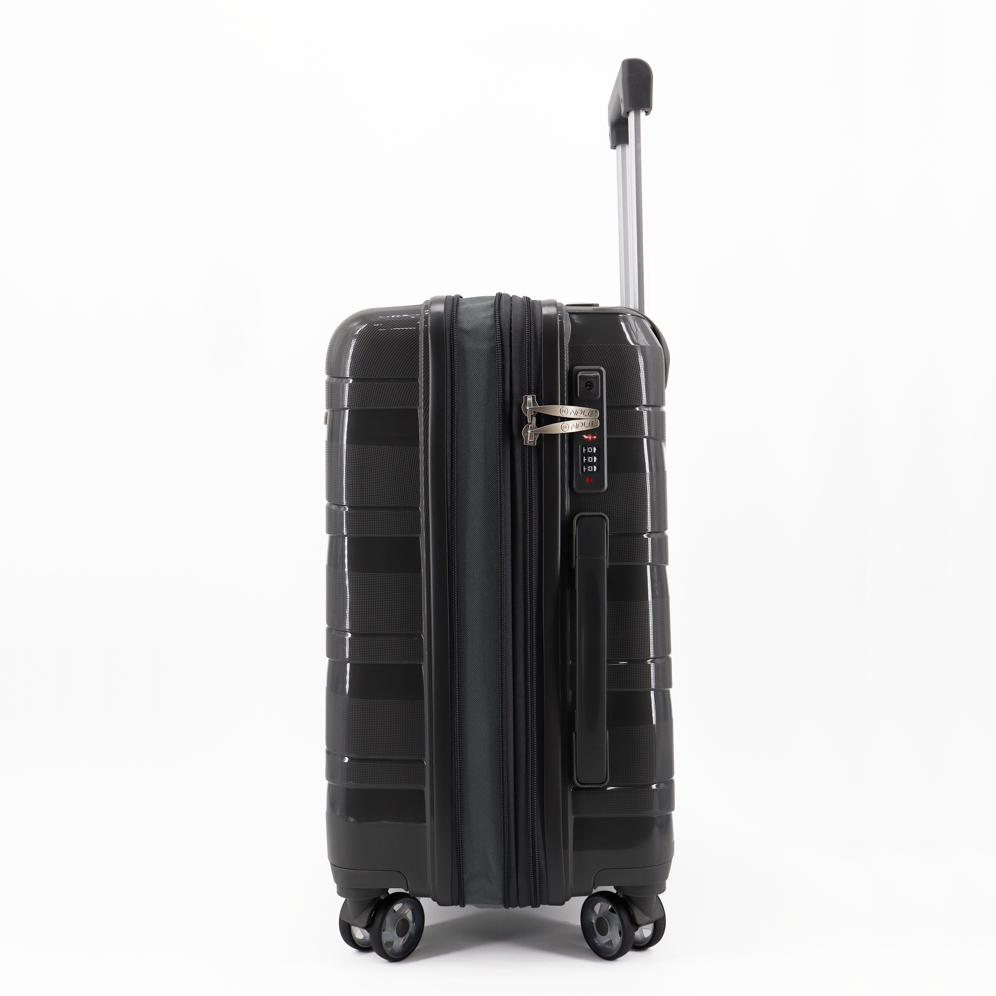 SET OF 3 SUITCASES S+M+L BLACK