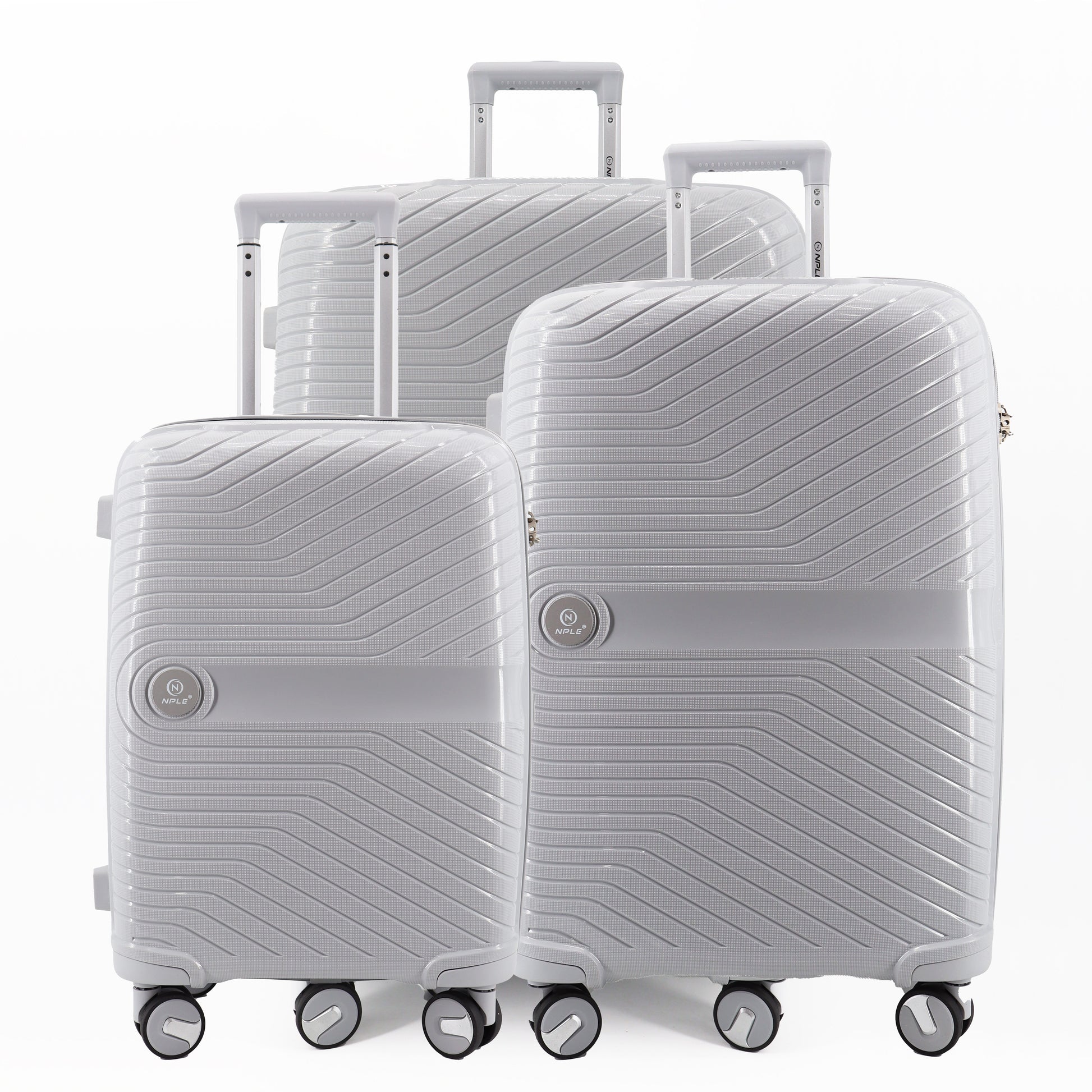 SOLID. SET DI  3 VALIGIE S+M+L "LIGHT GREY"
