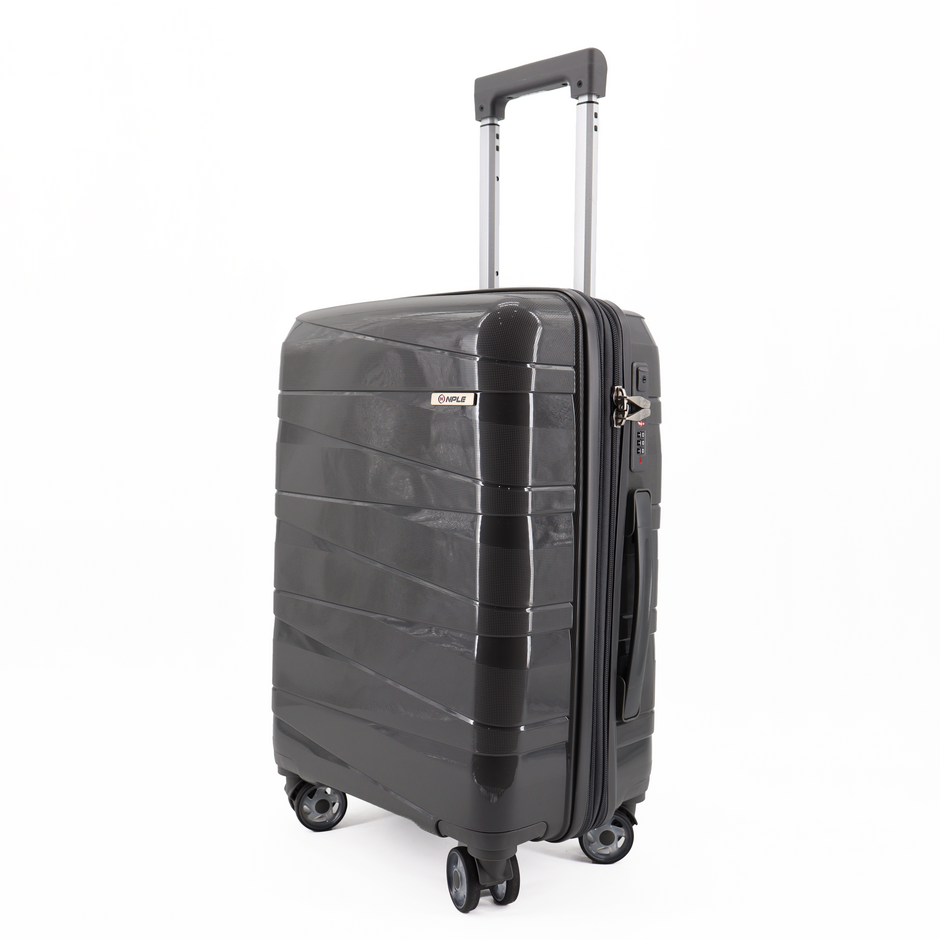 SET OF 3 SUITCASES S+M+L BLACK