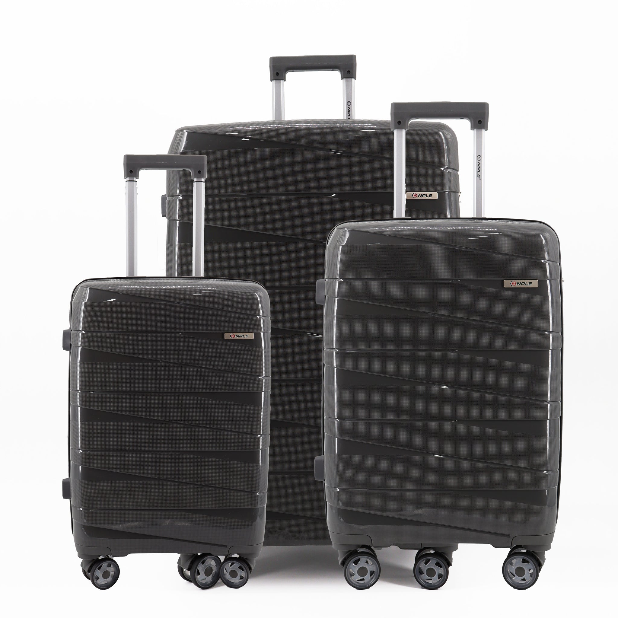STRONG.SET DI  3 VALIGIE S+M+L "DARK GREY"