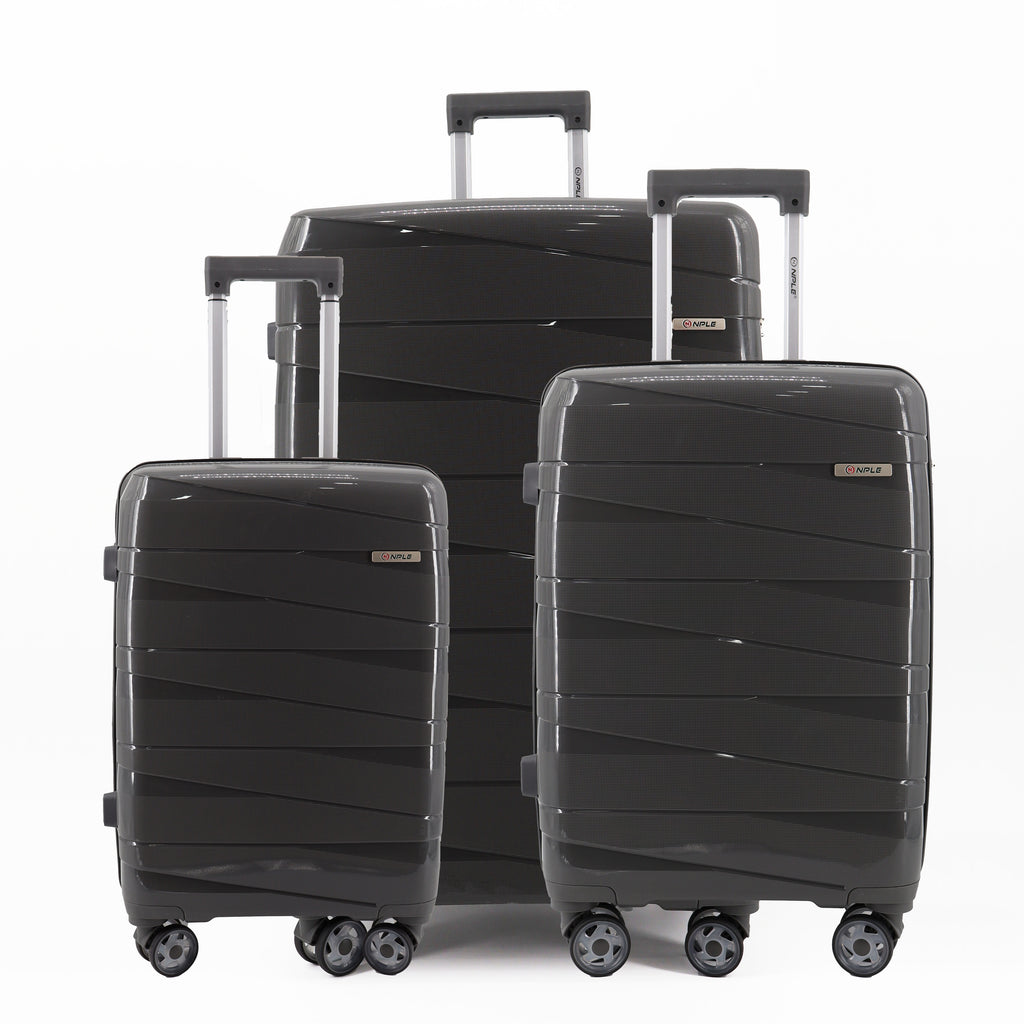 STRONG.SET DI  3 VALIGIE S+M+L "DARK GREY"