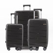 SET OF 3 SUITCASES S+M+L BLACK