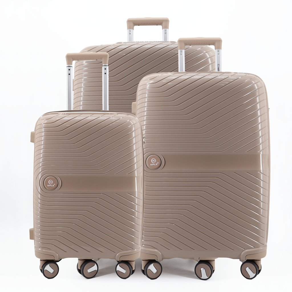 SET OF 3 SUITCASES S,M,L GREEN