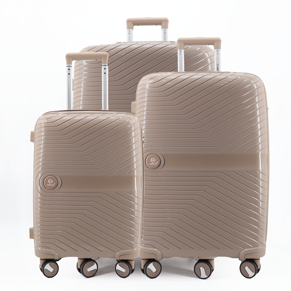 SOLID. SET DI  3 VALIGIE S+M+L "BEIGE"