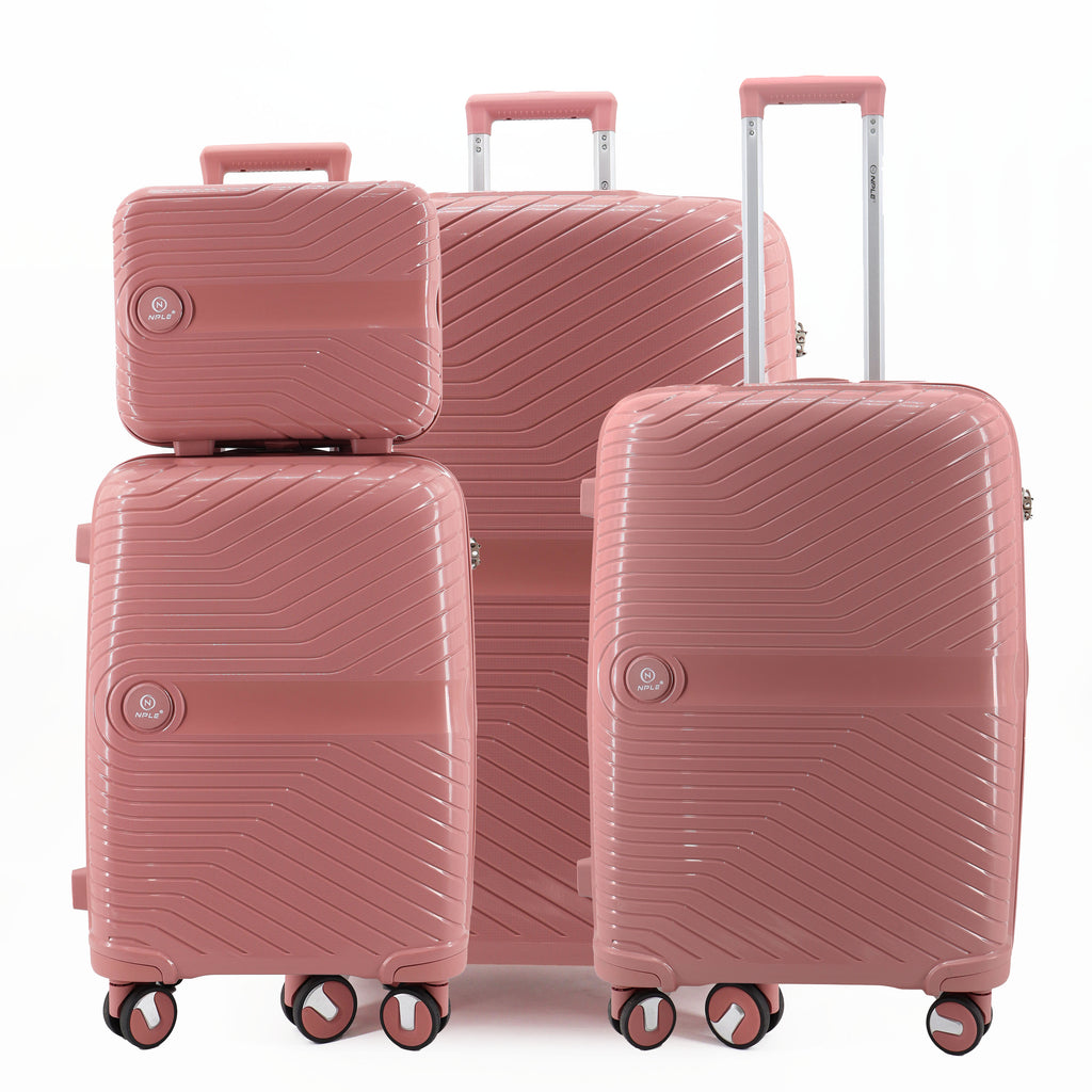 SET OF 3 SUITCASES S,M,L GREEN
