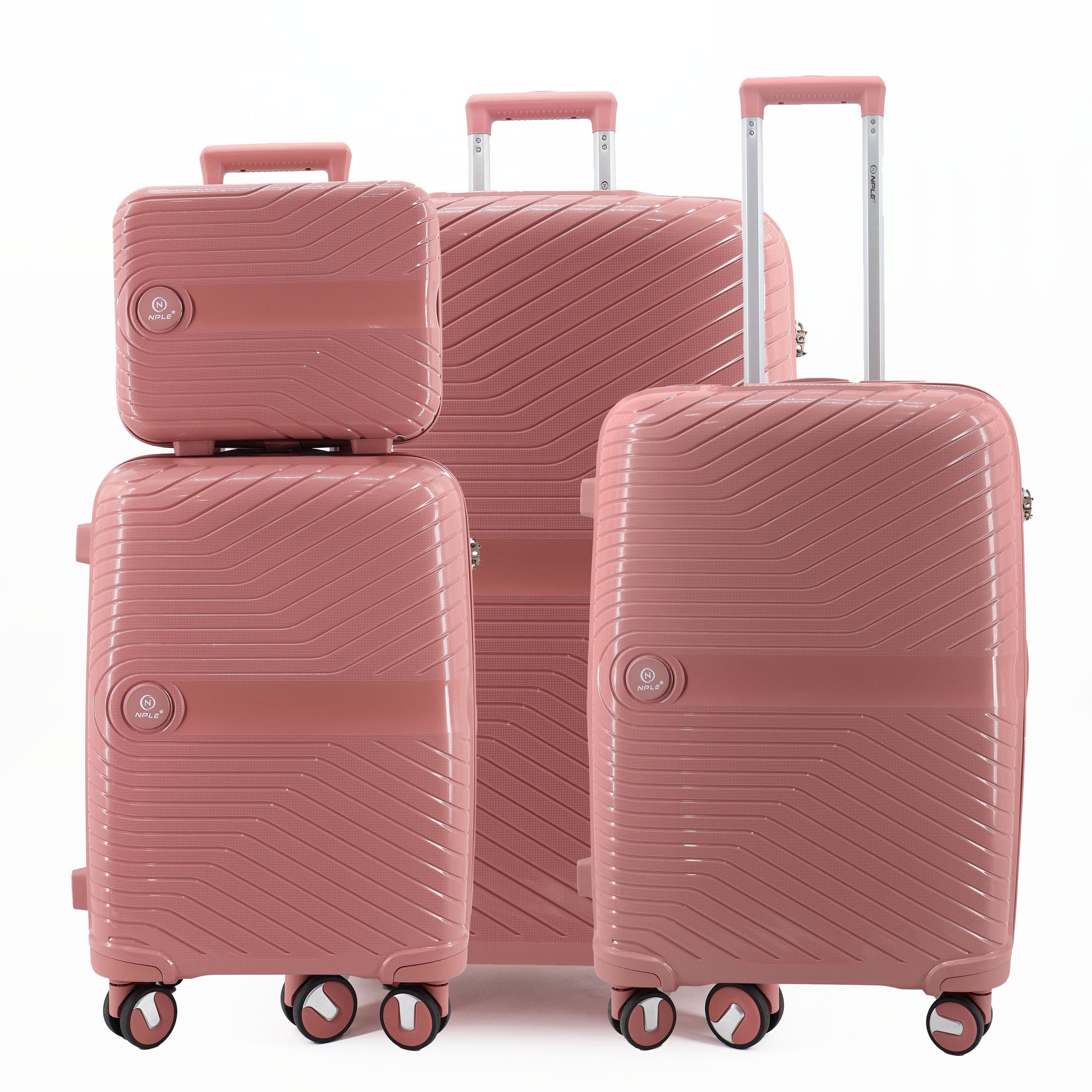 SOLID. SET DI  4 VALIGIE S+M+L "ROSE GOLD"