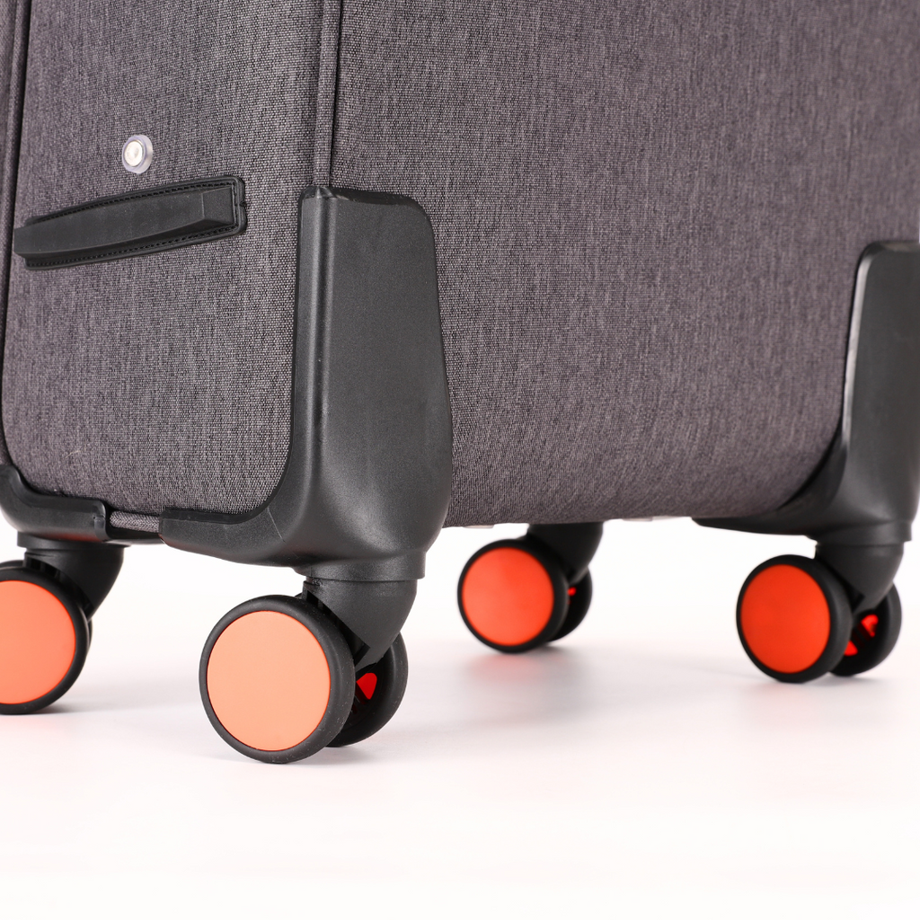 BAGAGLIO A MANO TESSUTO TEXTURE COLLECTION GREY/ORANGE