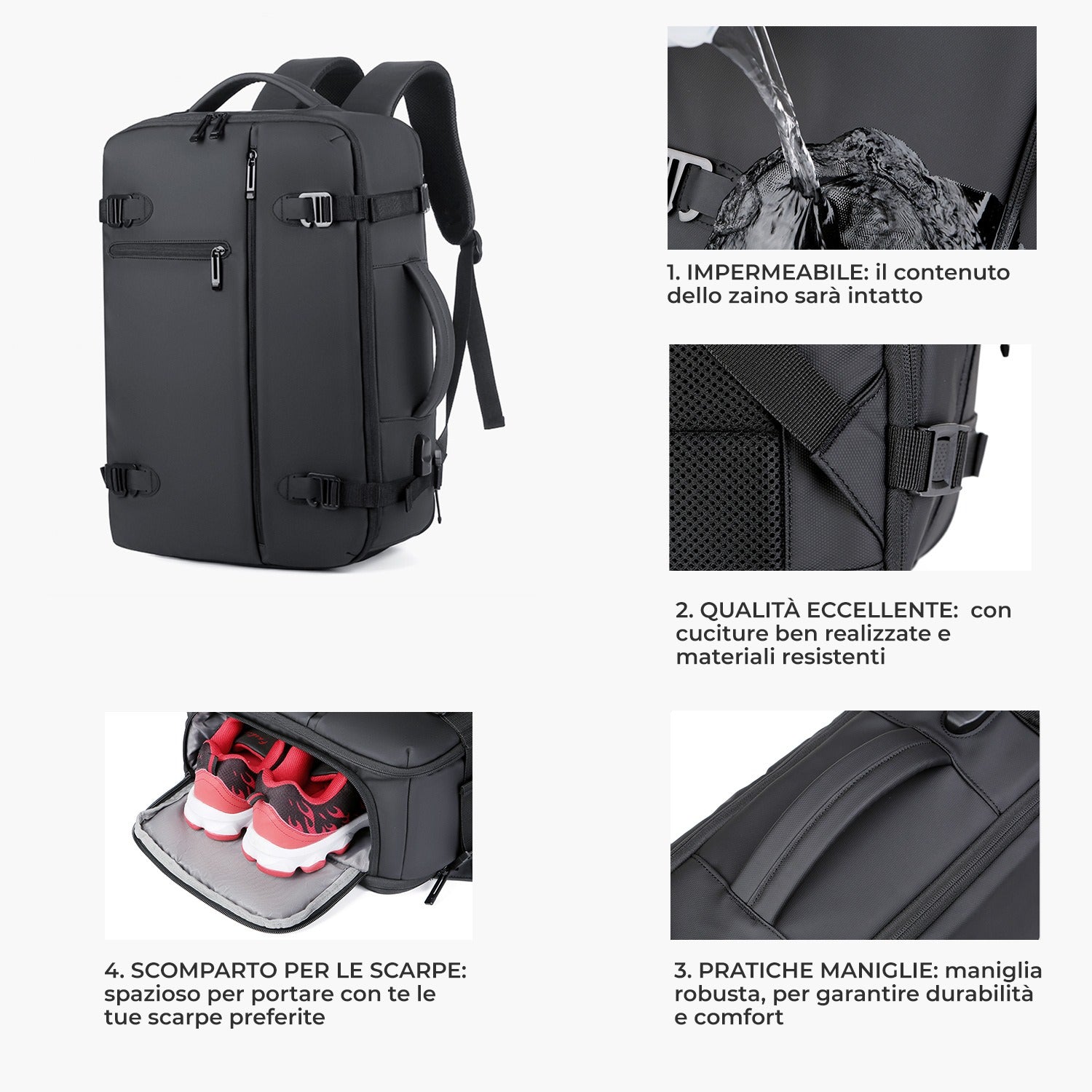 ZAINO DA VIAGGIO ESPANDIBILE (EASYJET)  MARSIGLIA